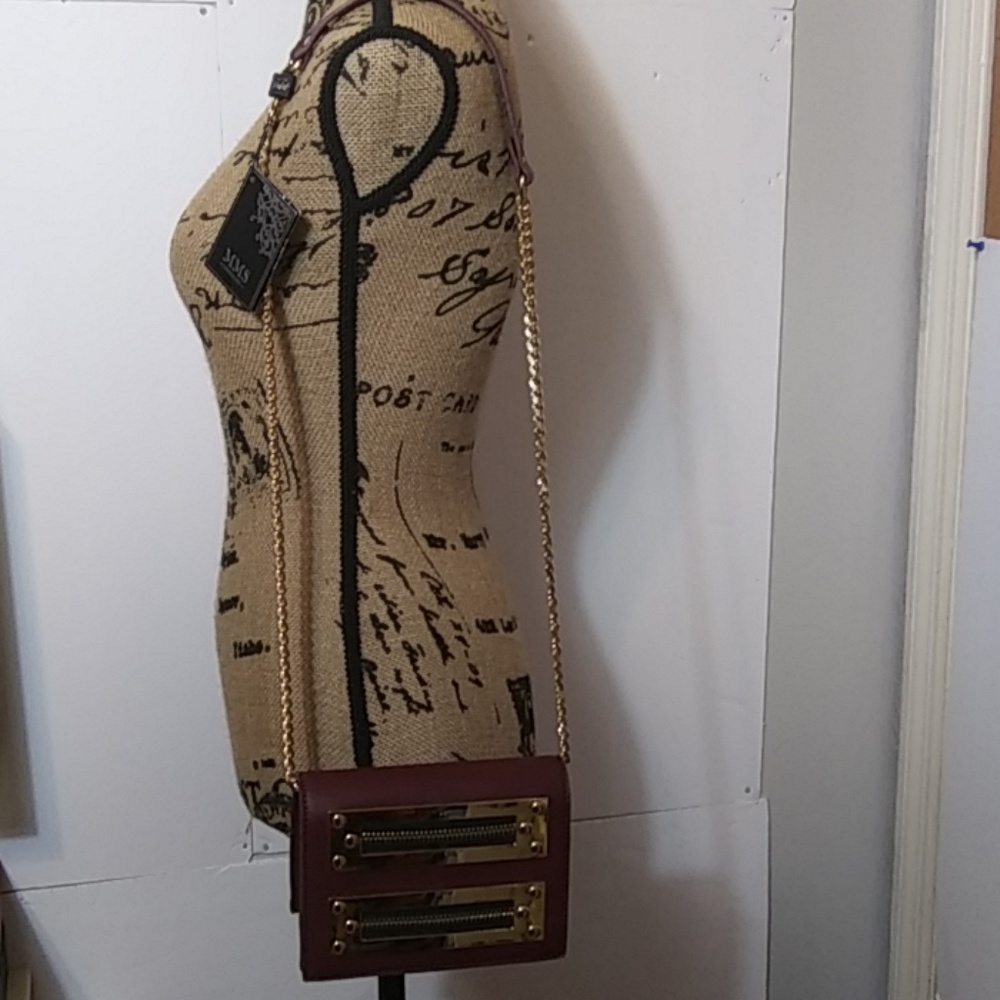 MMS DESIGN STUDIO CHAIN DETAILED SHOULDER BAG